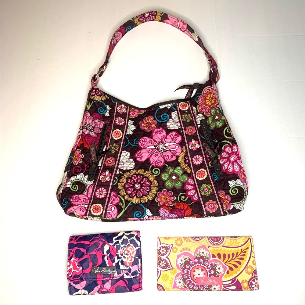 Vera Bradley floral Bundle Shoulder Bag & Wallet